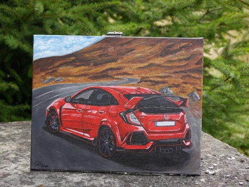 Honda Civic Type R 50x40 cm