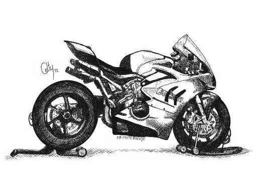 Ducati Panigale rysunek A4